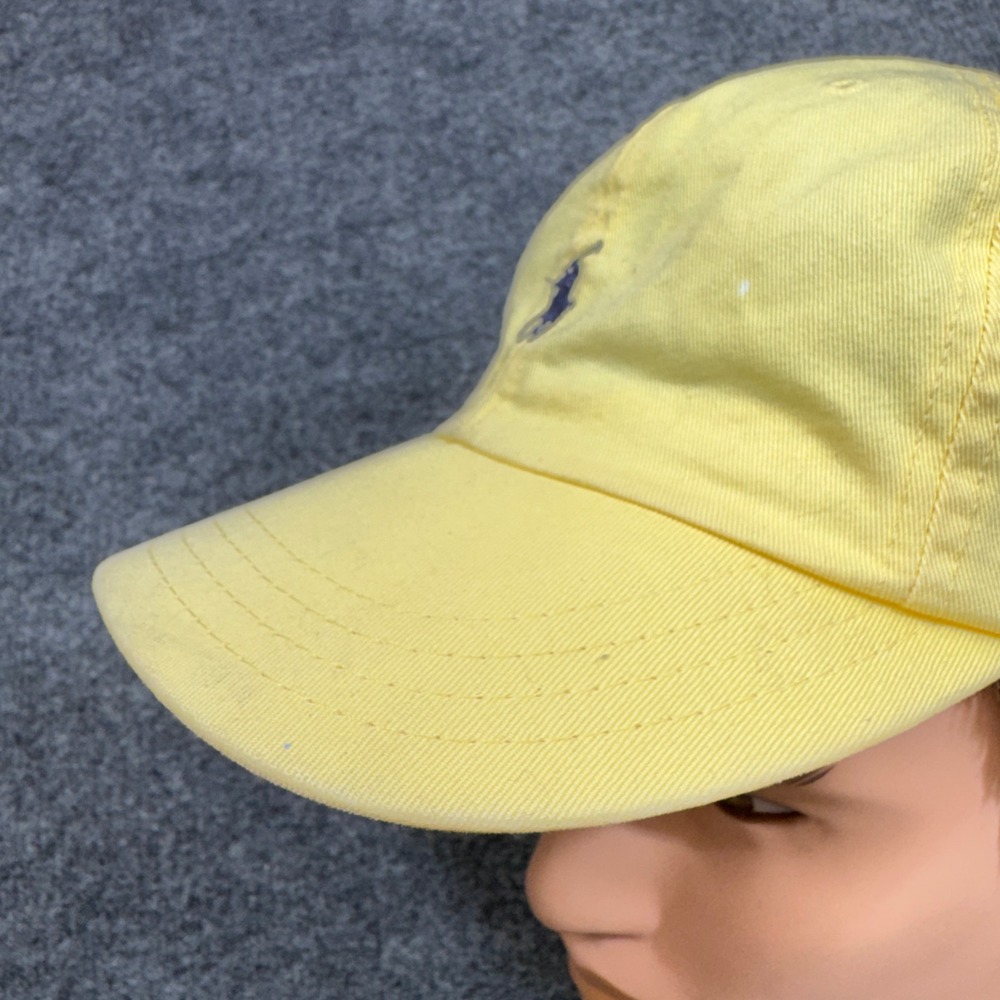 Polo Ralph Lauren Hat Cap Mens Strapback Yellow Pony Logo Adjustable Preppy Dad